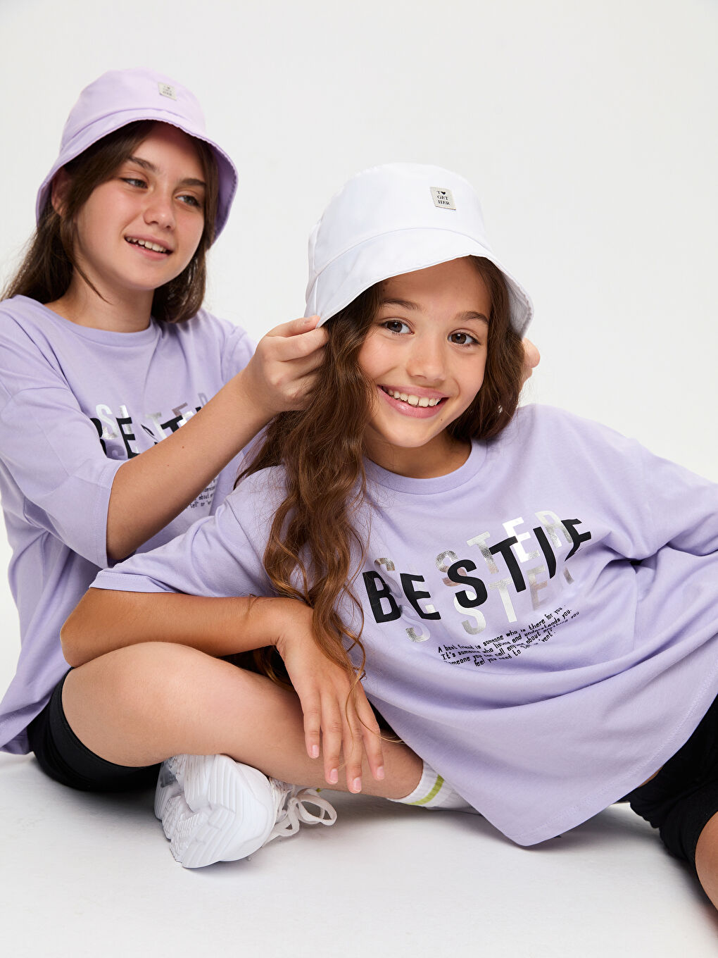 LCW Kids Majica sa okruglim izrezom, slogan natpisom, štampana, kratki rukav, pamučna, za devojčice -S1HJ39Z4-FKW
