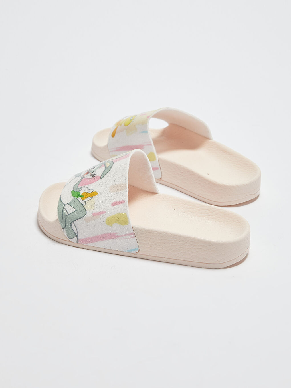 نعال بنت بشريط واحد مرخصة لوني تونز-4