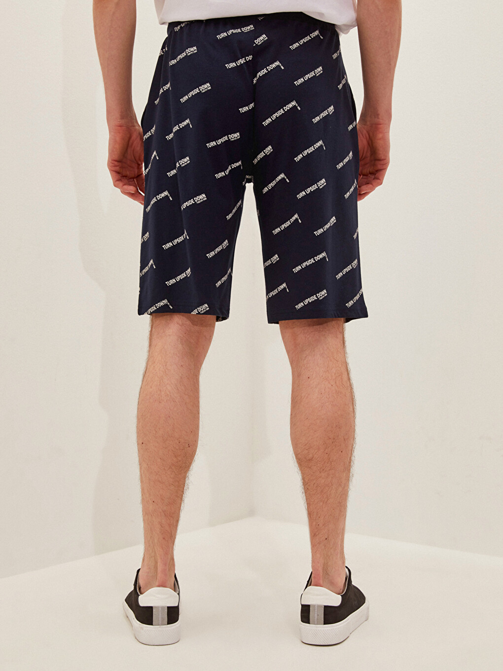 Slim Fit Patterned Men's Shorts-4