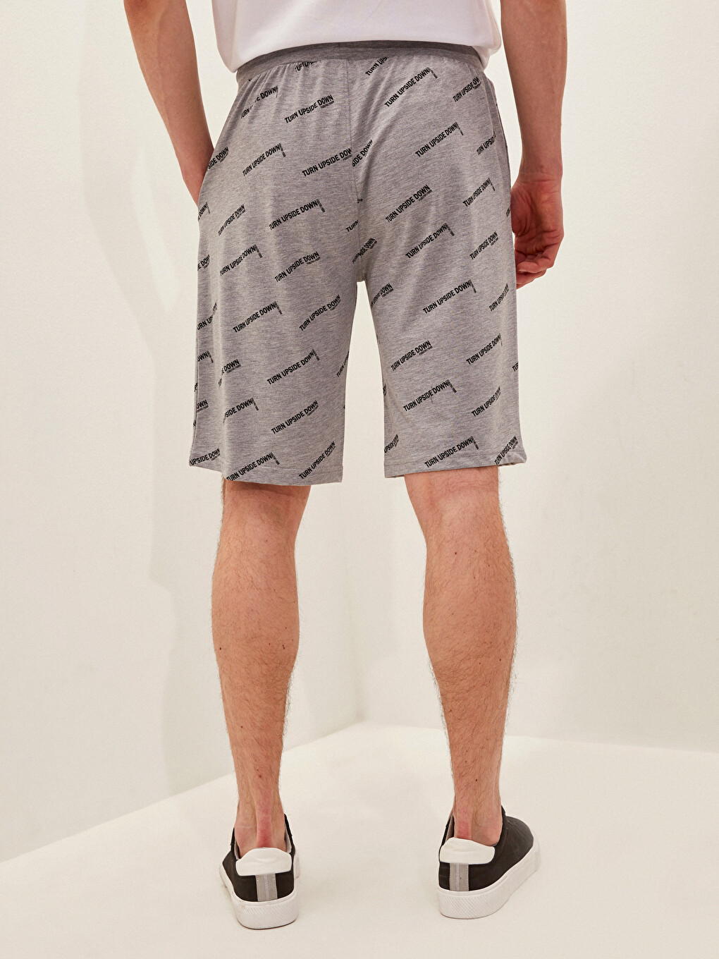 Slim Fit Patterned Men's Shorts-4