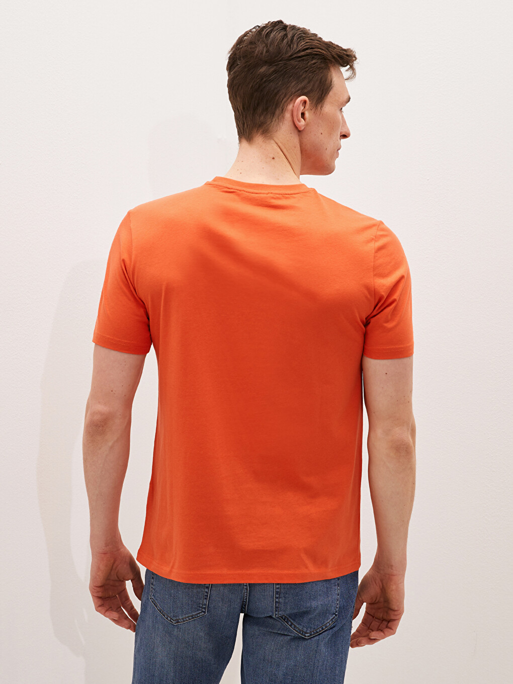 T-shirt Me Jakë Të Rrumbullakët, Me Mëngë Të Shkurtra, Me Stampim, Pambuku I Krehur Për Burra-3
