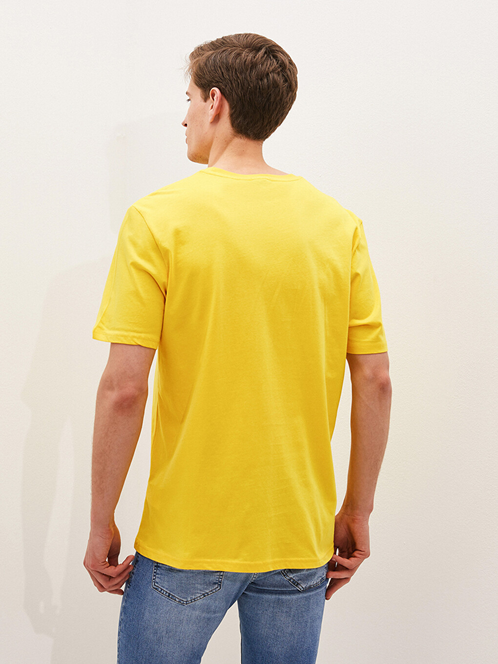 T-shirt Me Jakë Të Rrumbullakët, Me Mëngë Të Shkurtra, Me Stampim, Pambuku I Krehur Për Burra-4
