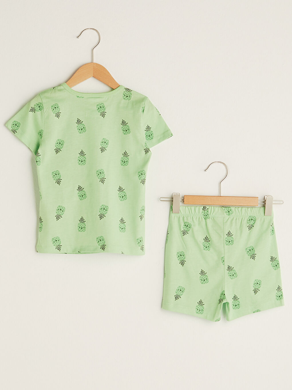 Ensemble de Pyjama Bébé Garçon en Coton Imprimé à Manches Courtes et Col Rond-1