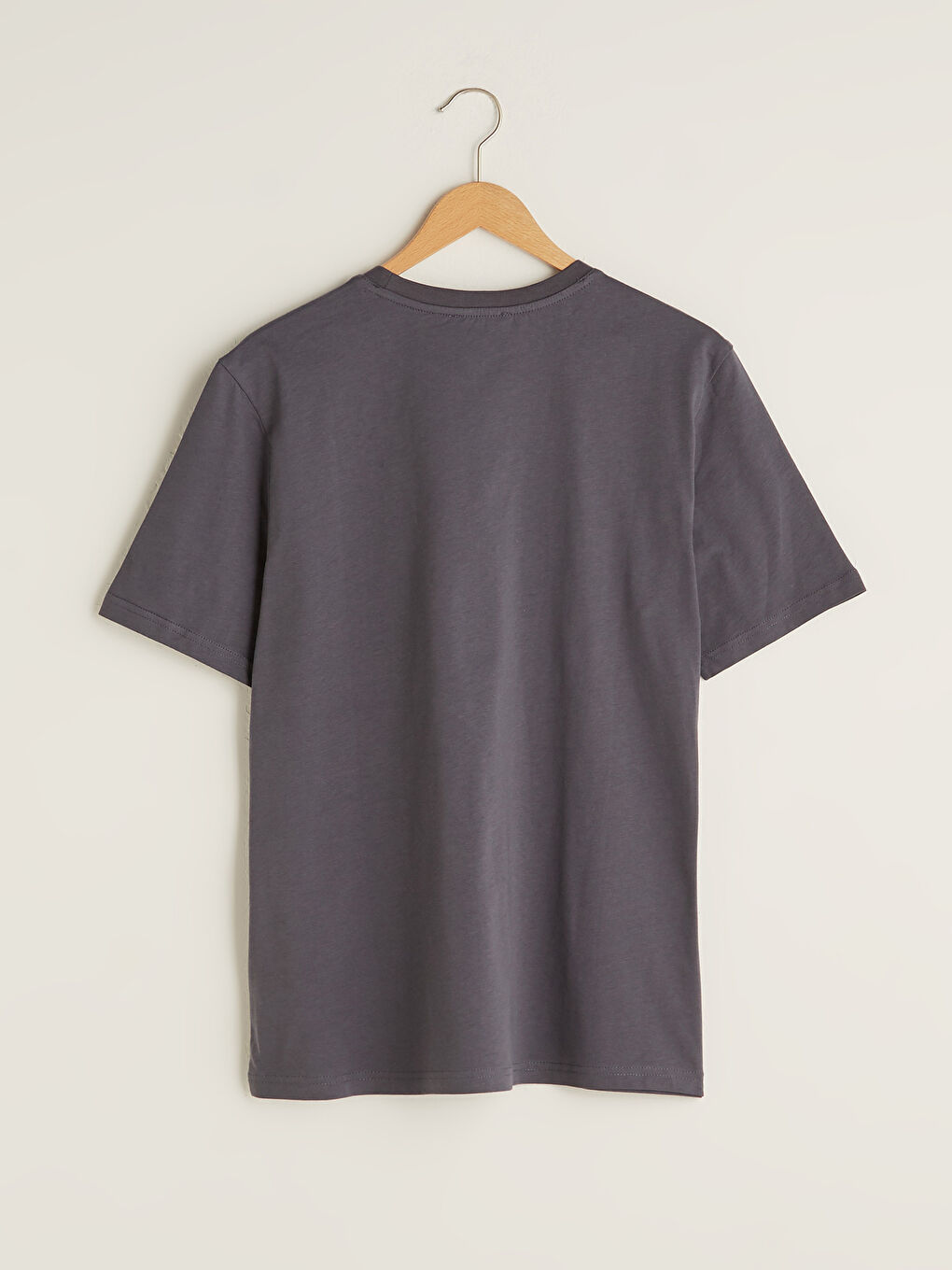 Базовая мужская футболка из чесаного хлопка с круглым вырезом и короткими рукавами-6