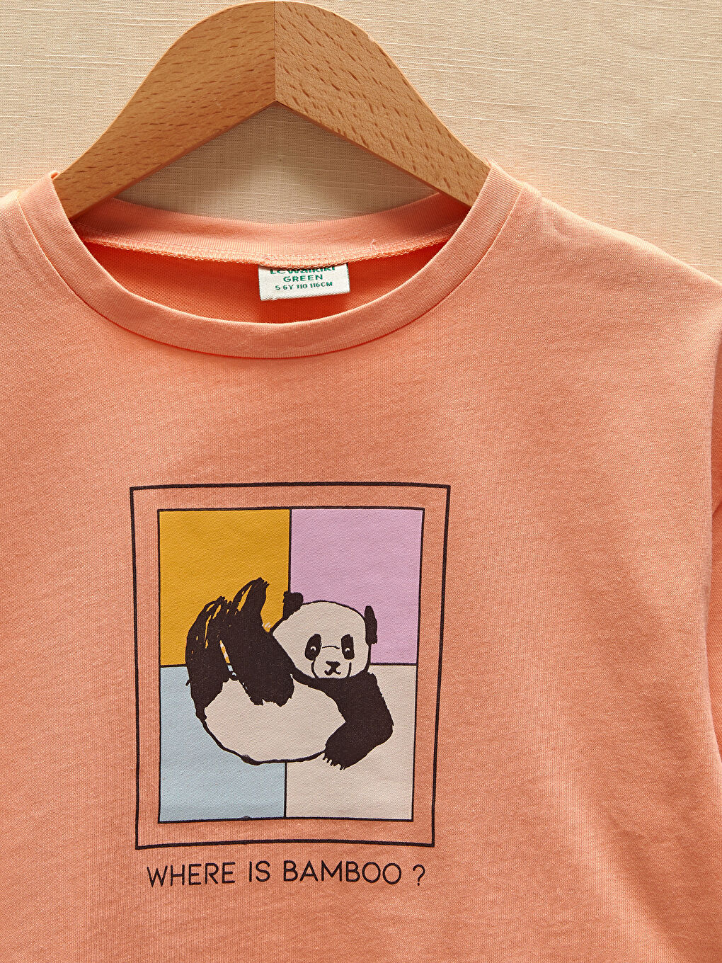 Crew Neck Printed Short Sleeve Girls' T-Shirt and Shorts-2