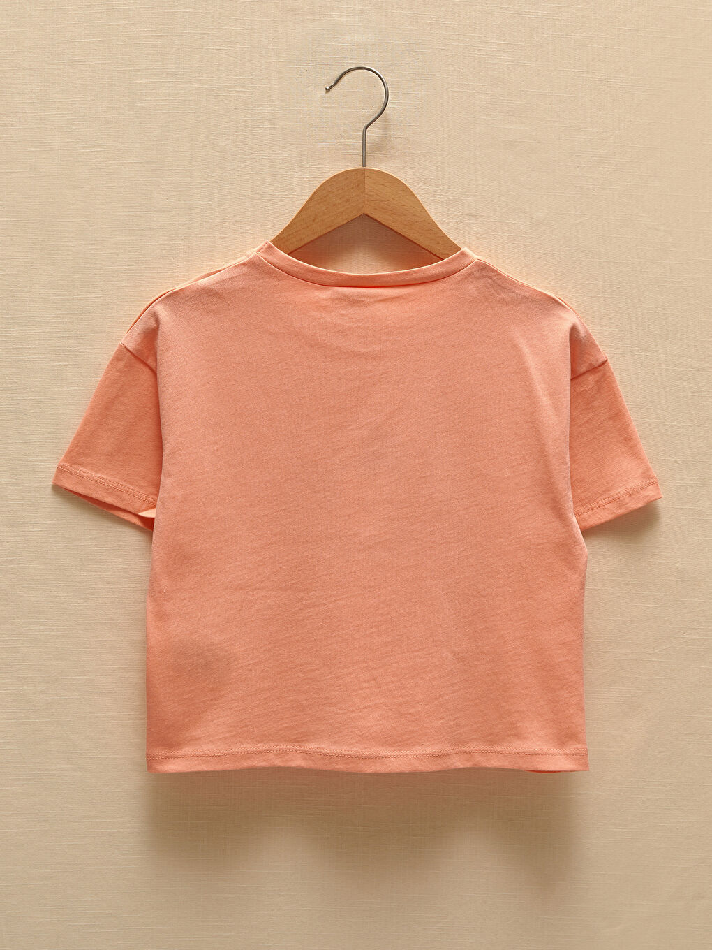 Crew Neck Printed Short Sleeve Girls' T-Shirt and Shorts-5
