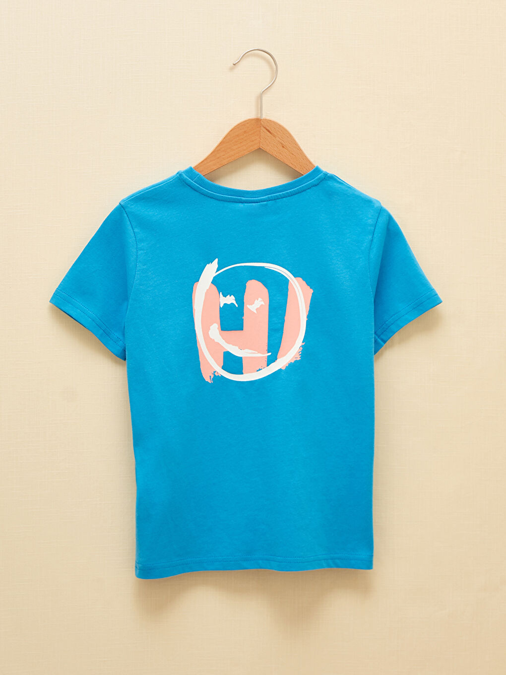Crew Neck Printed Short Sleeve Boys' T-Shirt-1