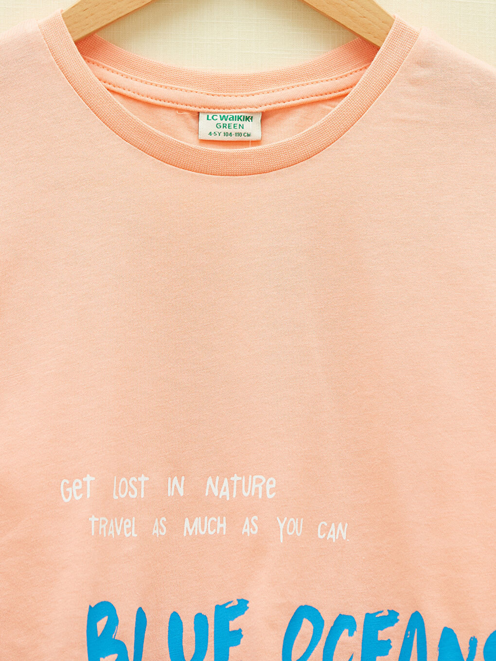 Pembe Bisiklet Yaka Kısa Kollu Erkek Çocuk Tişört-1