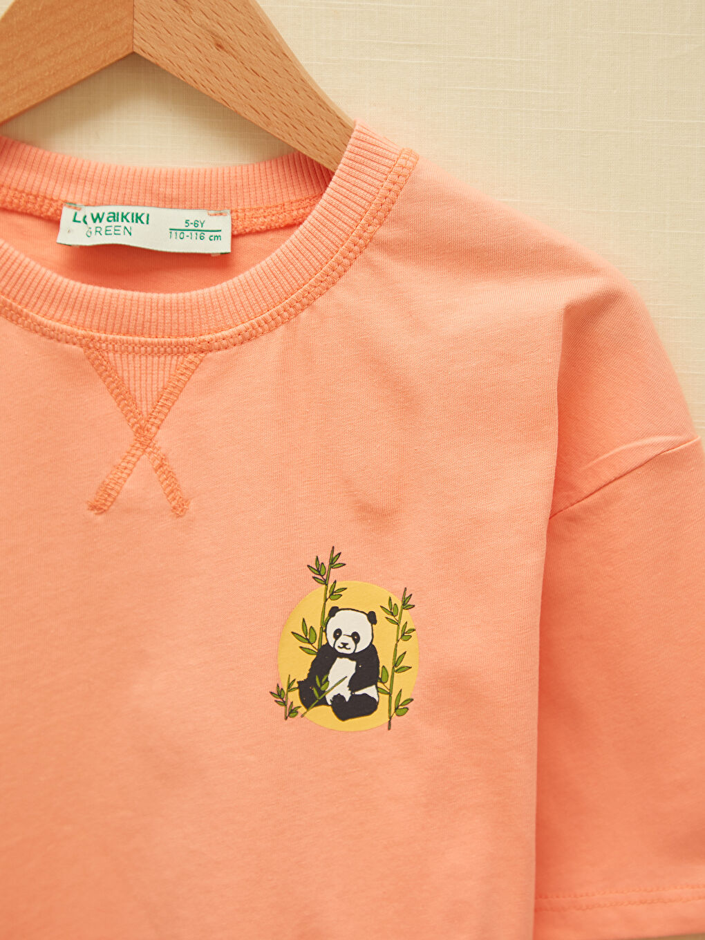 Crew Neck Printed Short Sleeve Girls' T-Shirt-1