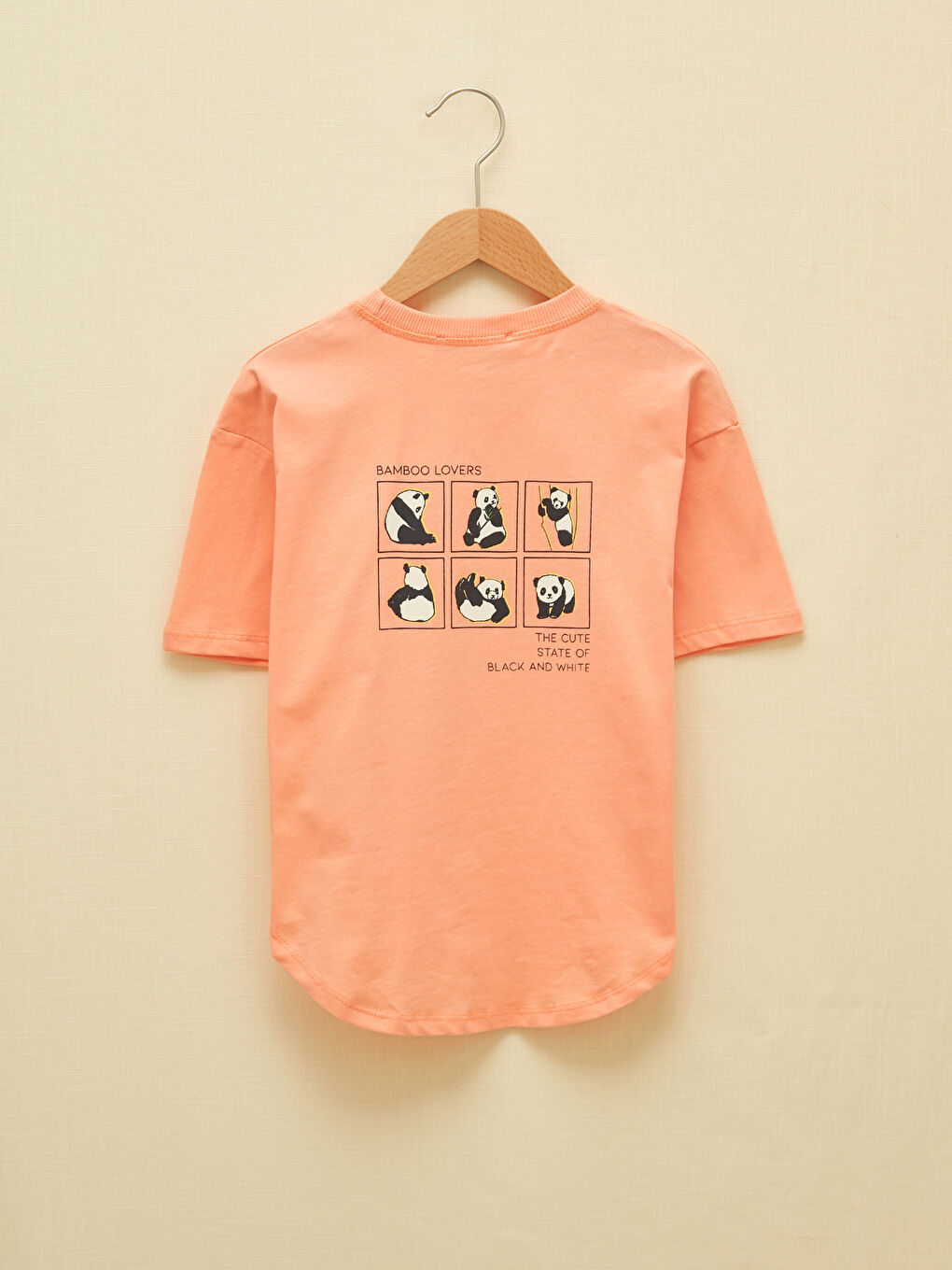 Crew Neck Printed Short Sleeve Girls' T-Shirt-2