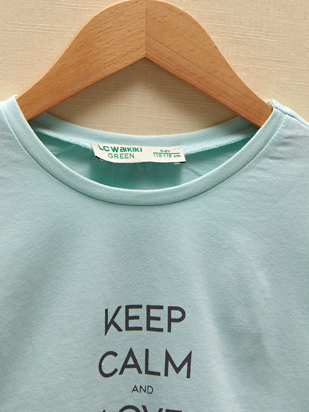 Crew Neck Printed Short Sleeve Girl's Sweatshirt-1