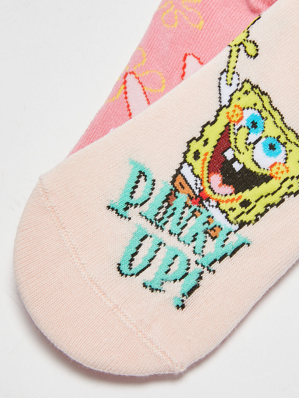 جوارب بوتيز قطن مطبوع سبونج بوب للسيدات - عبوة من 2-2