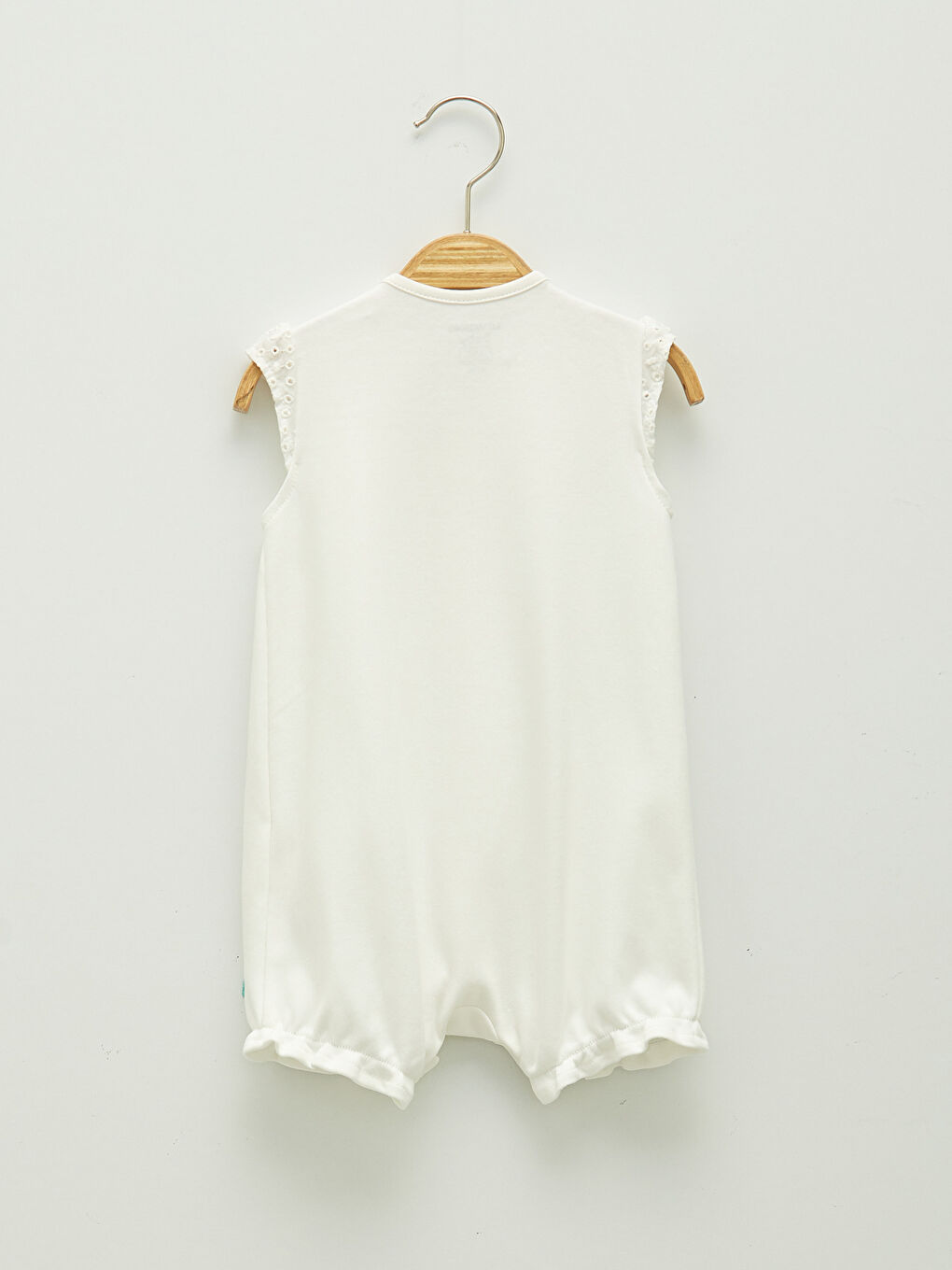 سلوبيت حصري للبنات الرضع بياقة دائرية وكم قصير-1