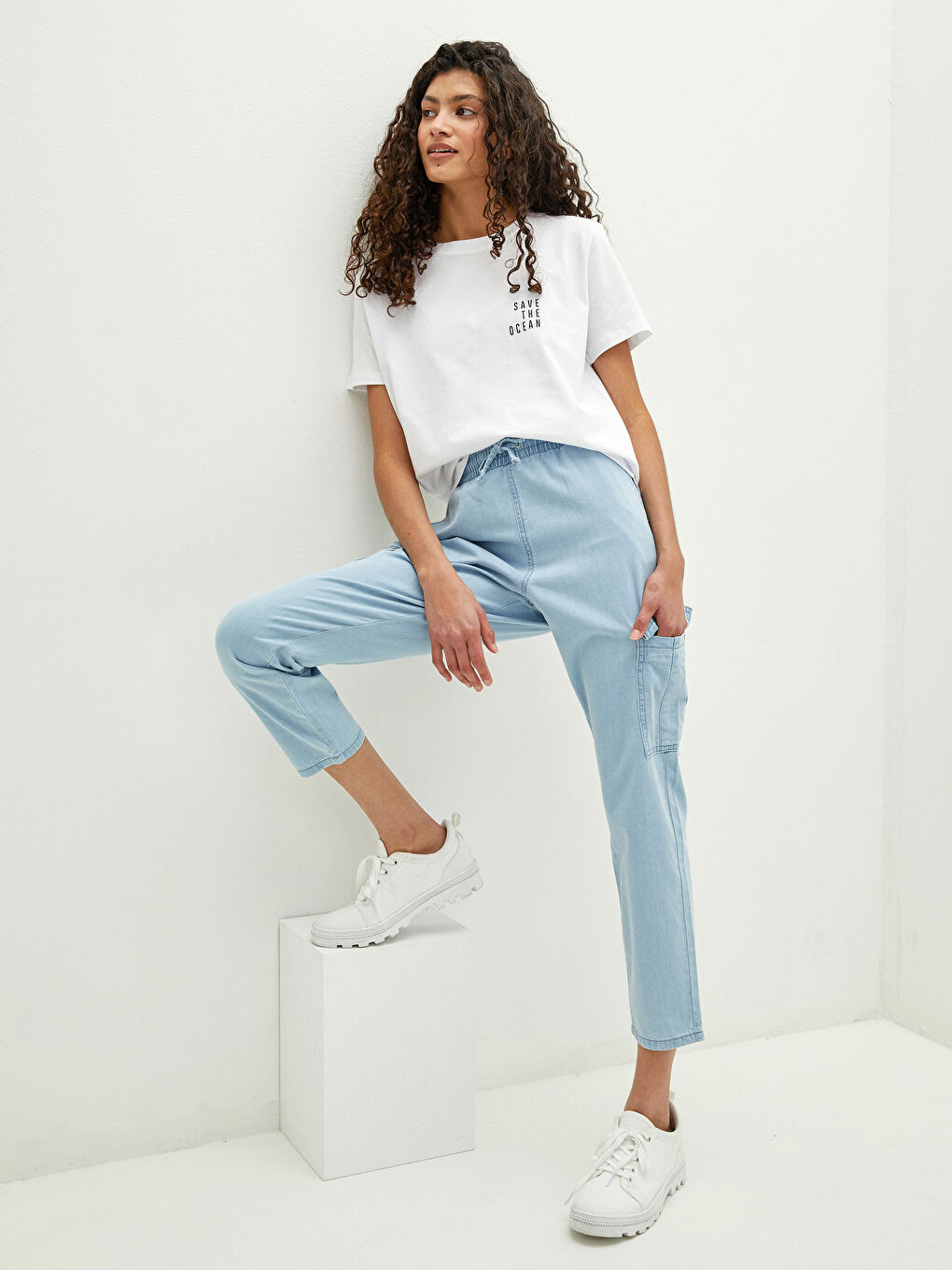 LCW Jeans Дънки Карго Джогър За Жени -S1HR72Z8-311
