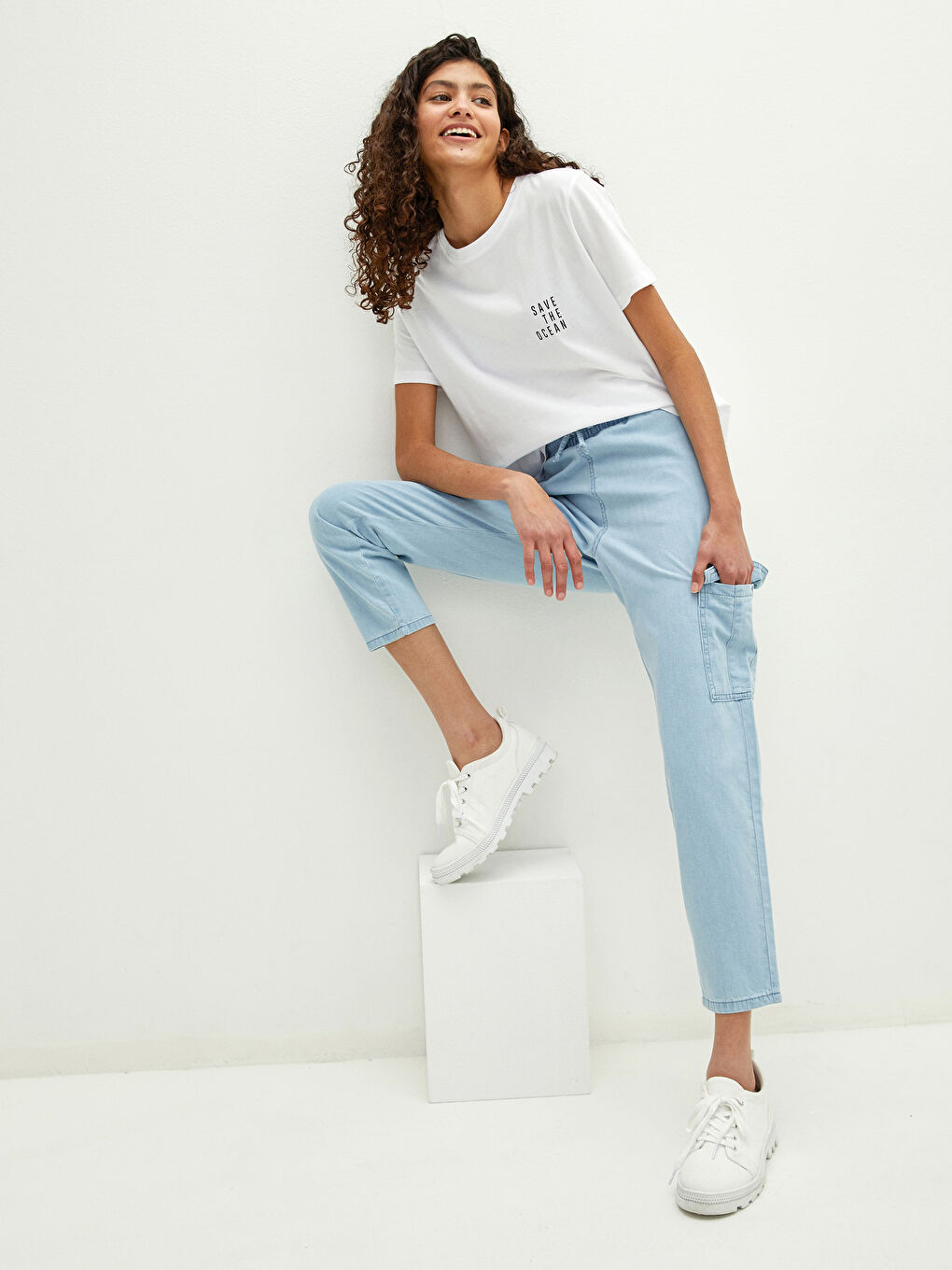 LCW Jeans Дънки Карго Джогър За Жени -S1HR72Z8-311