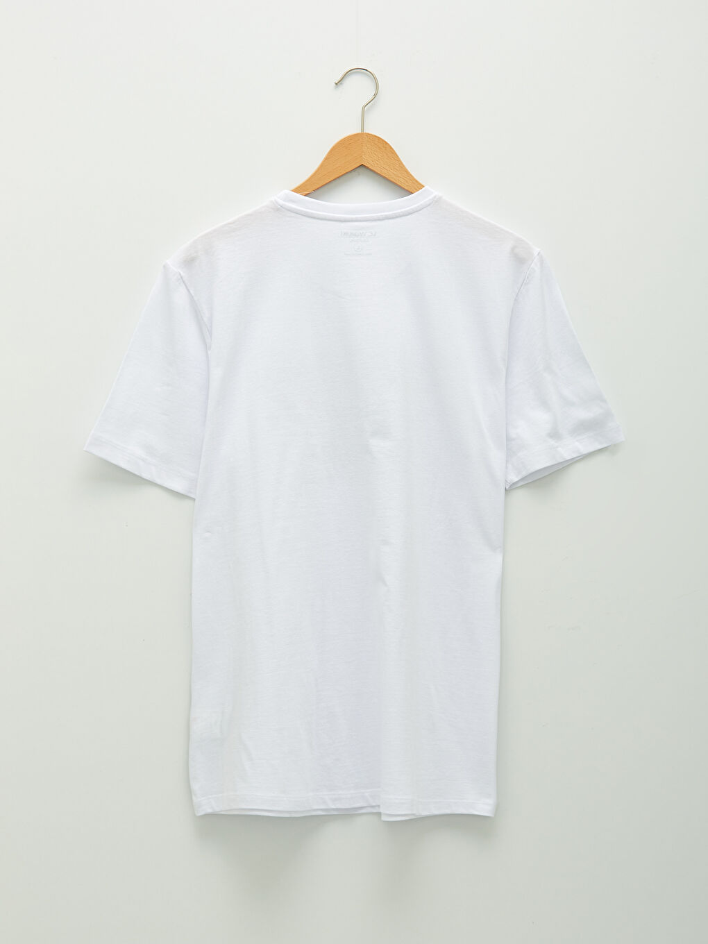 Crew Neck Short Sleeve Printed Combed Cotton Men's T-shirt-6