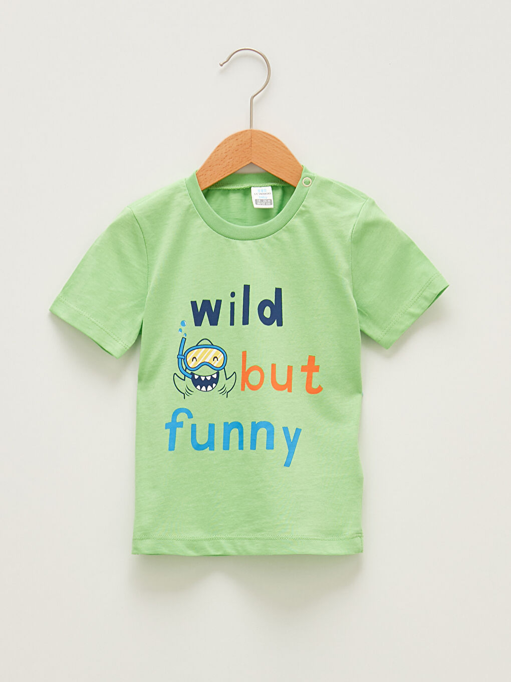 Yeşil Bisiklet Yaka Kısa Kol Baskılı Pamuklu Erkek Bebek Pijama Takımı-1