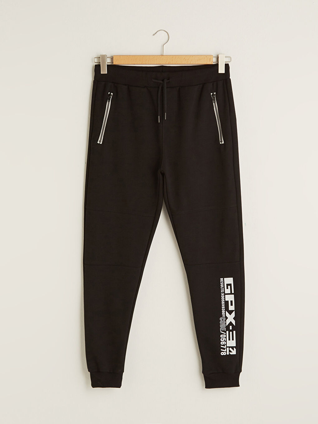 Siyah Slim Fit Erkek Eşofman Altı-5