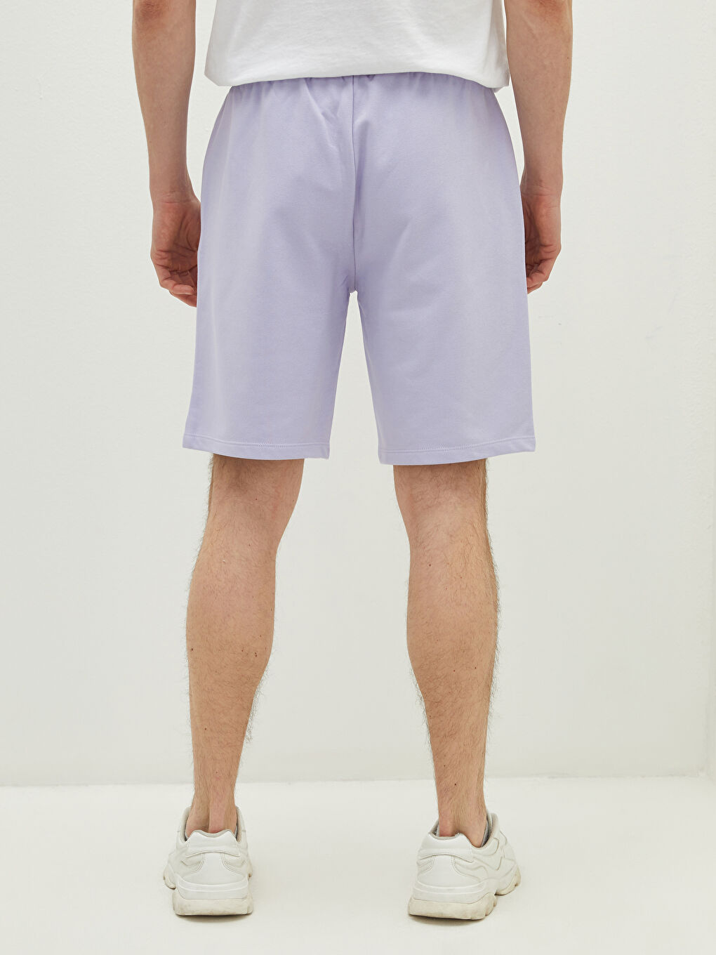 Lila Standart Kalıp Erkek Spor Şort-5