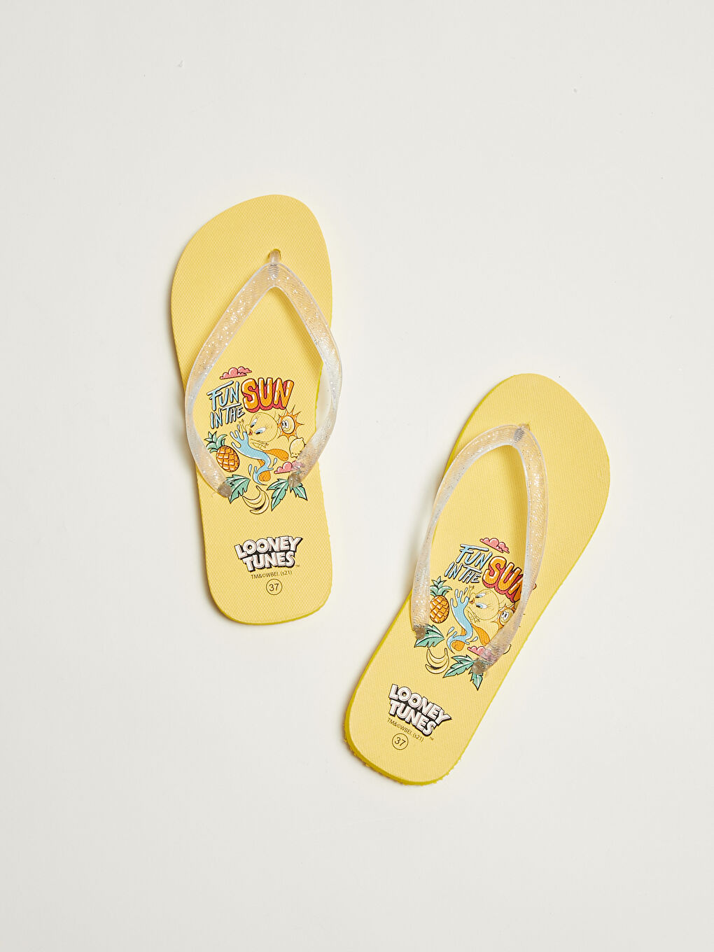 Tweety Printed Women's Flip-Flops Beach Slippers-5