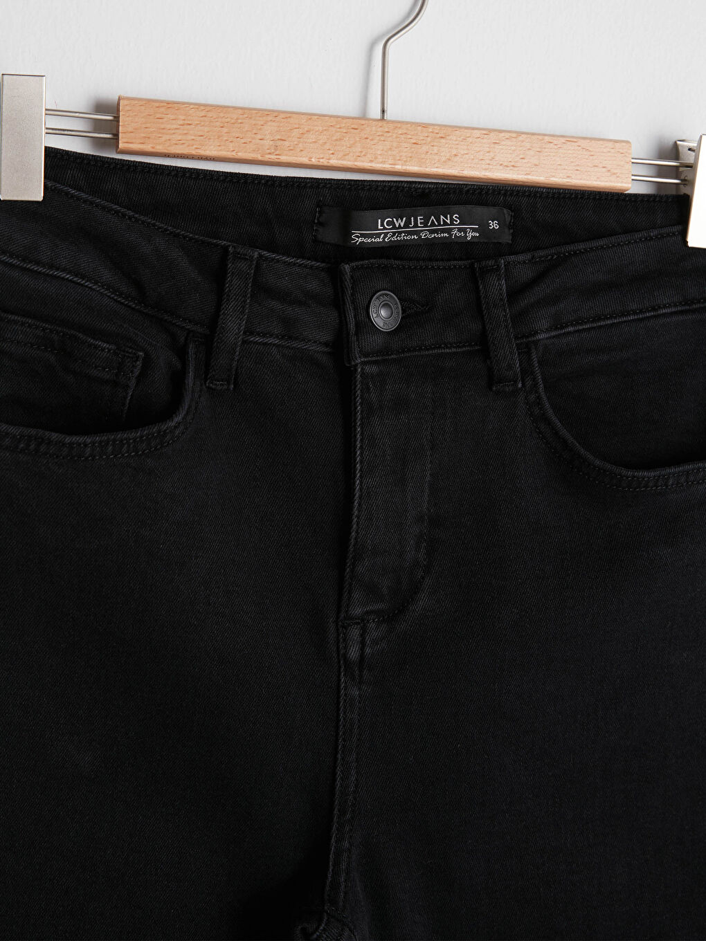 Siyah Yüksek Bel Mercury Skinny Fit Kadın Jean Pantolon-7