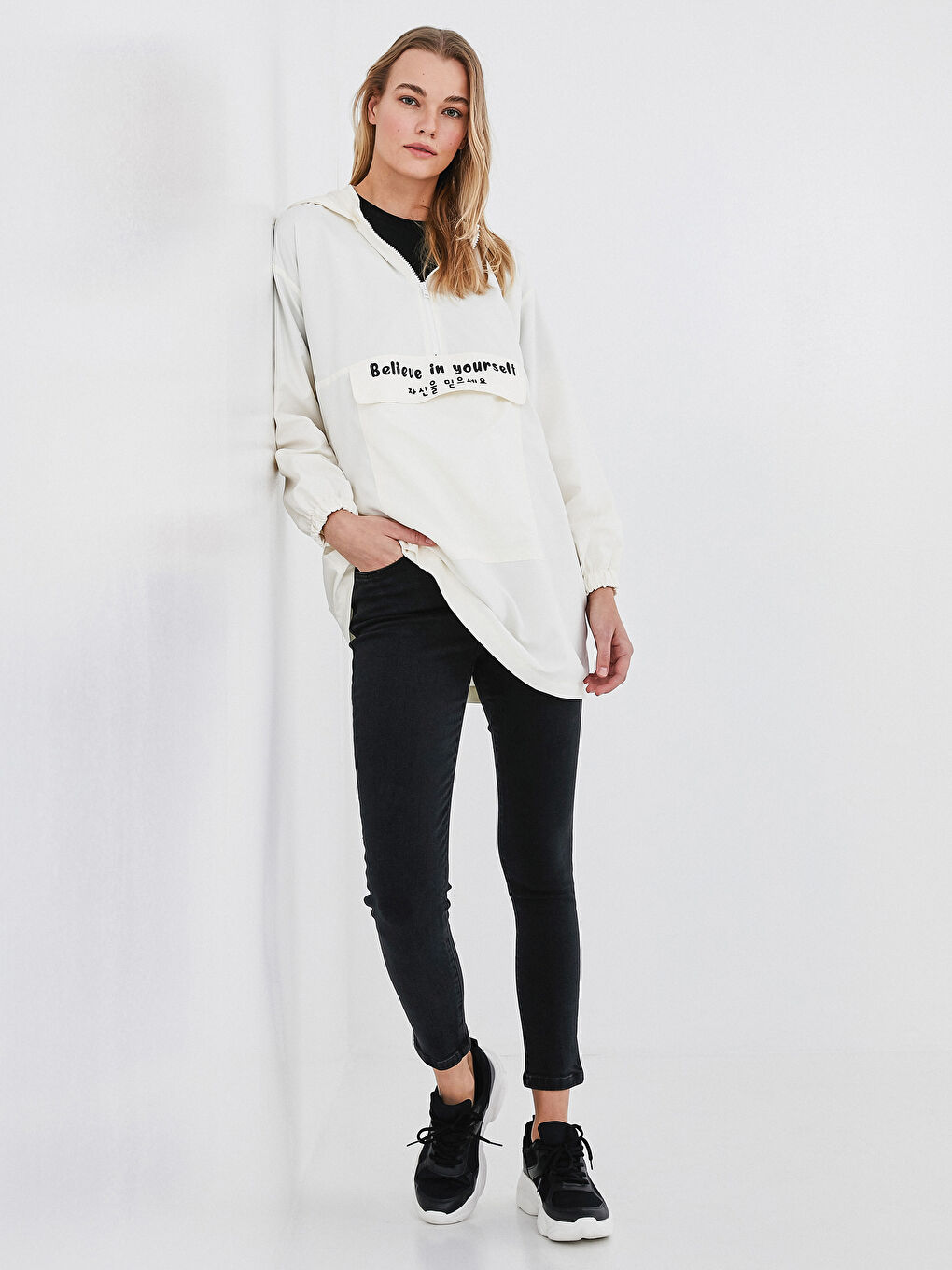 Siyah Yüksek Bel Mercury Skinny Fit Kadın Jean Pantolon-4