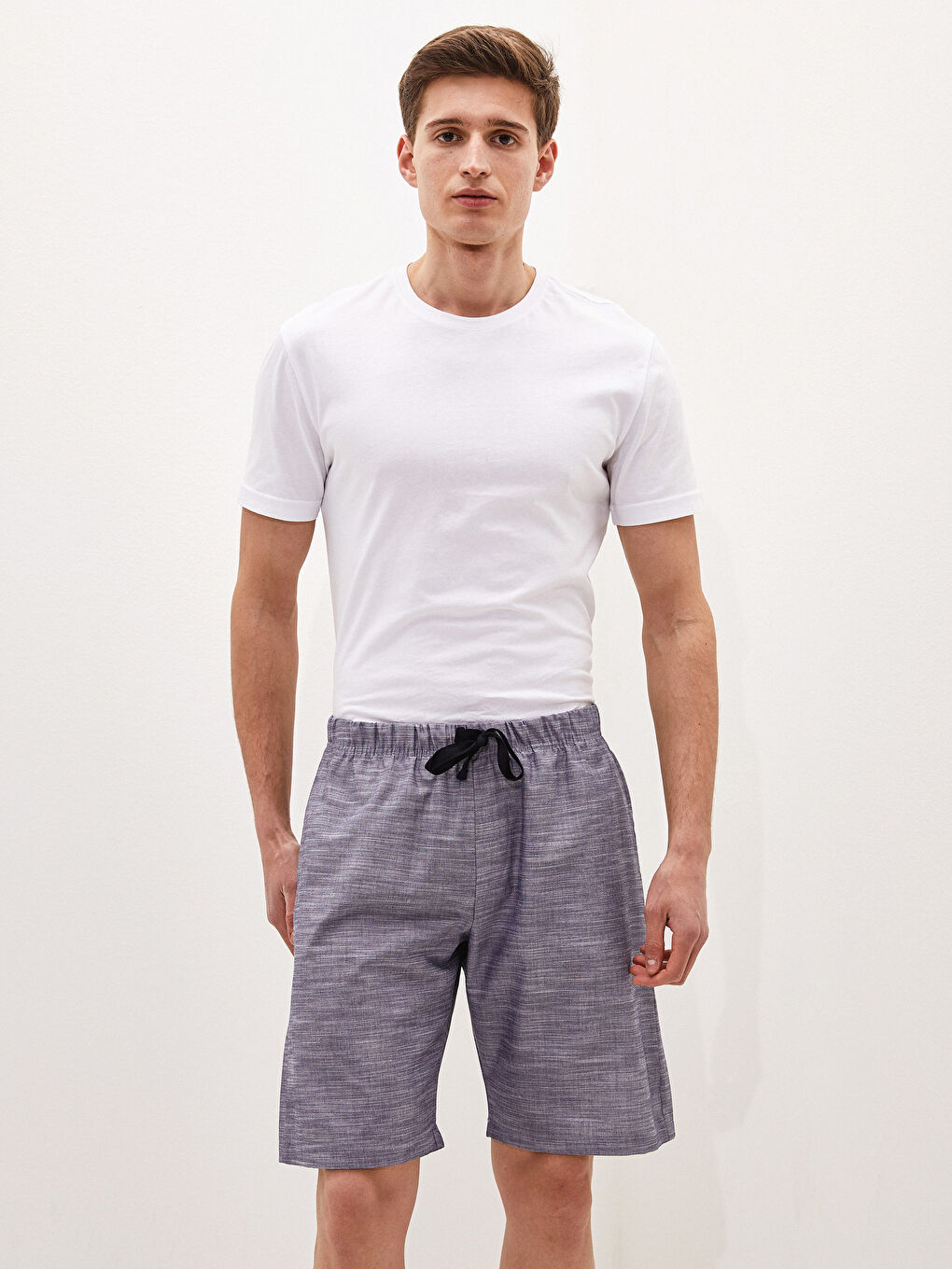 Standard Fit Men's Pyjama Bottom Shorts-1