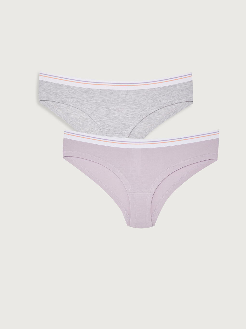 Lila Baskılı Hipster Külot 2'li Paket-1