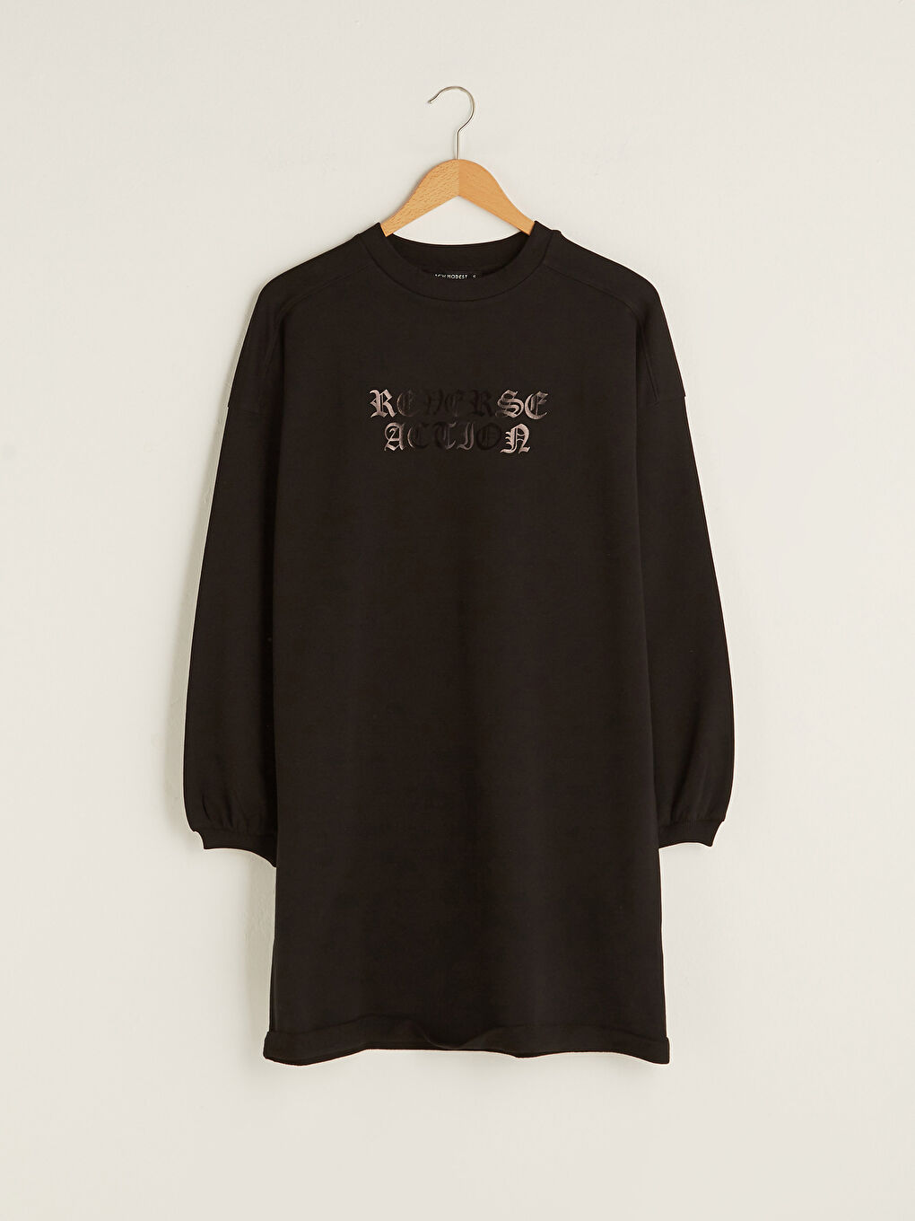 Crew Neck Printed Long Sleeve Women's Sweatshirt Tunic -S1I090Z8-CVL