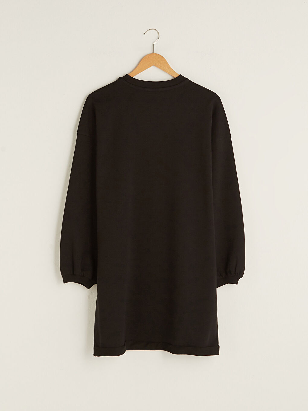 Crew Neck Printed Long Sleeve Women's Sweatshirt Tunic -S1I090Z8-CVL