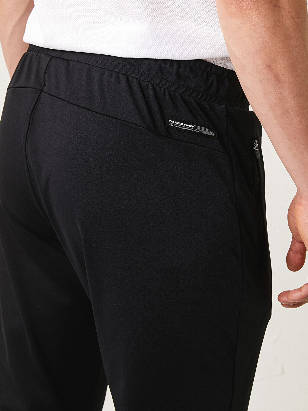 Siyah Standart Kalıp Aktif Spor Erkek Eşofman Altı-4