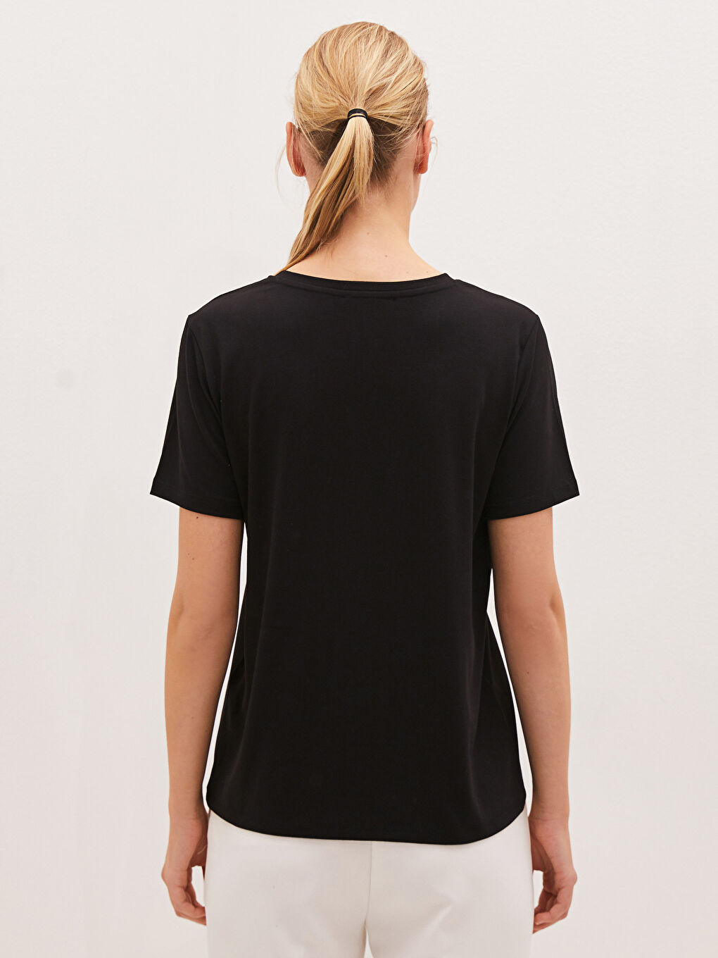 Женская футболка с круглым вырезом и короткими рукавами с принтом-3