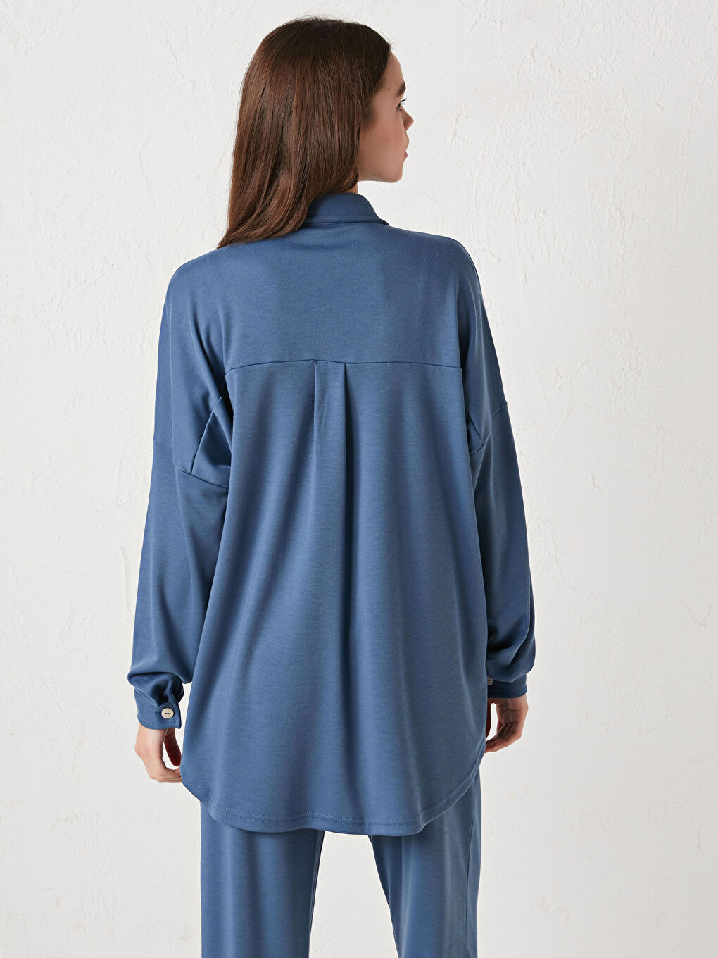 Pocket Detailed Long Sleeve Women's Shirt-5