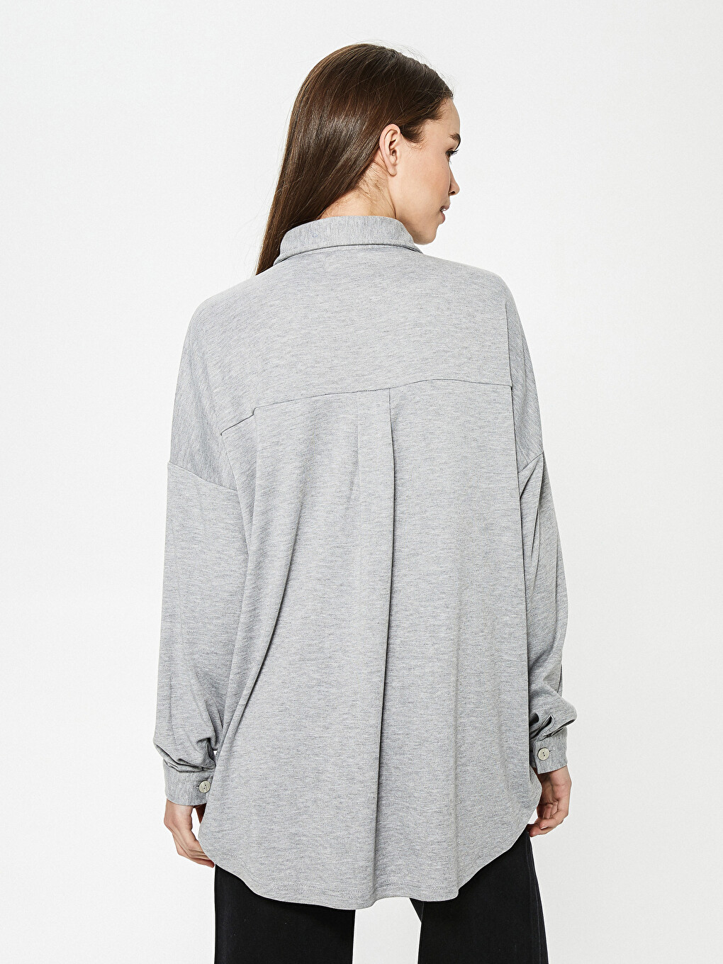Pocket Detailed Long Sleeve Women's Shirt-4