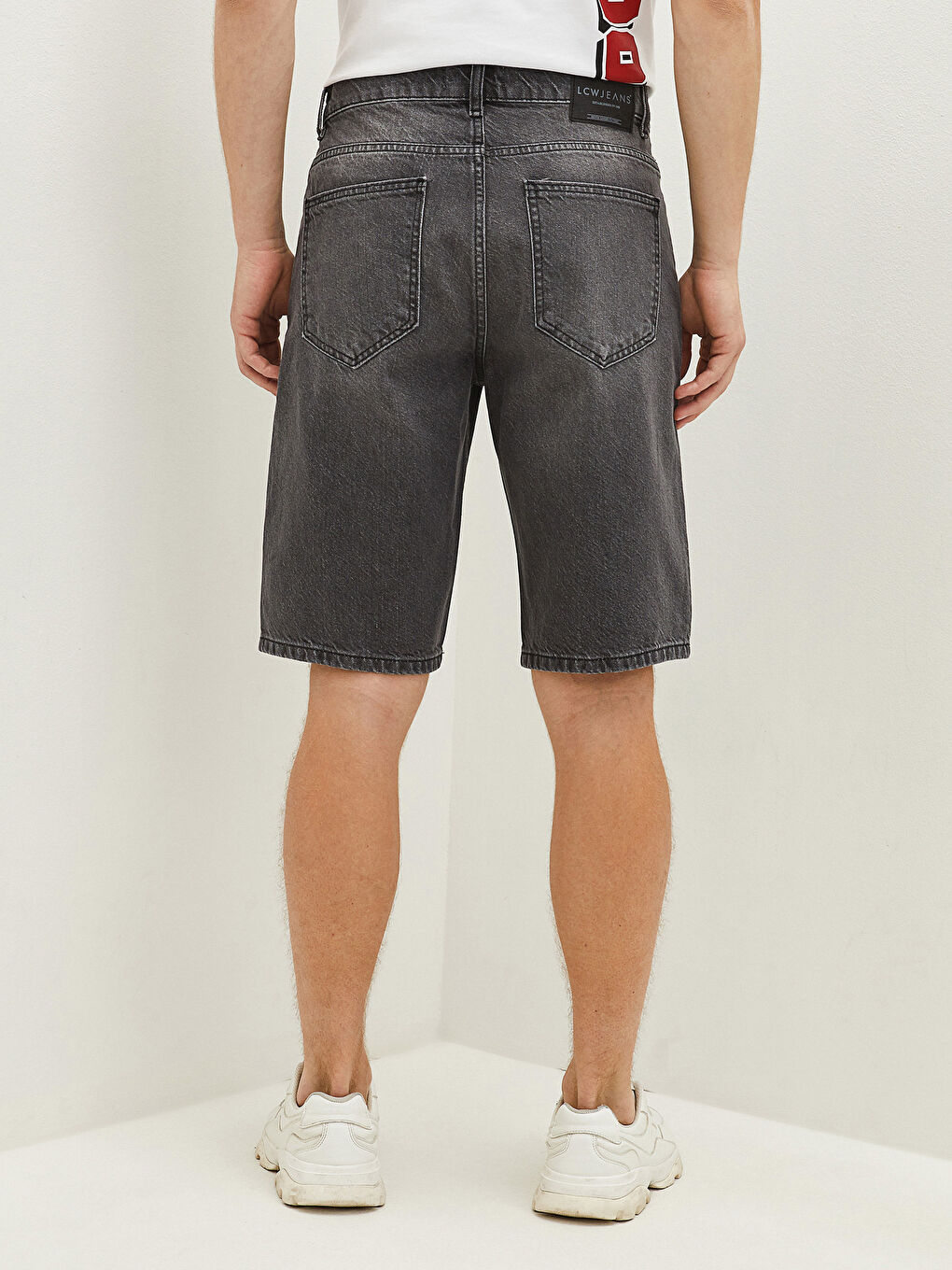 Standard Fit Men's Denim Shorts-3