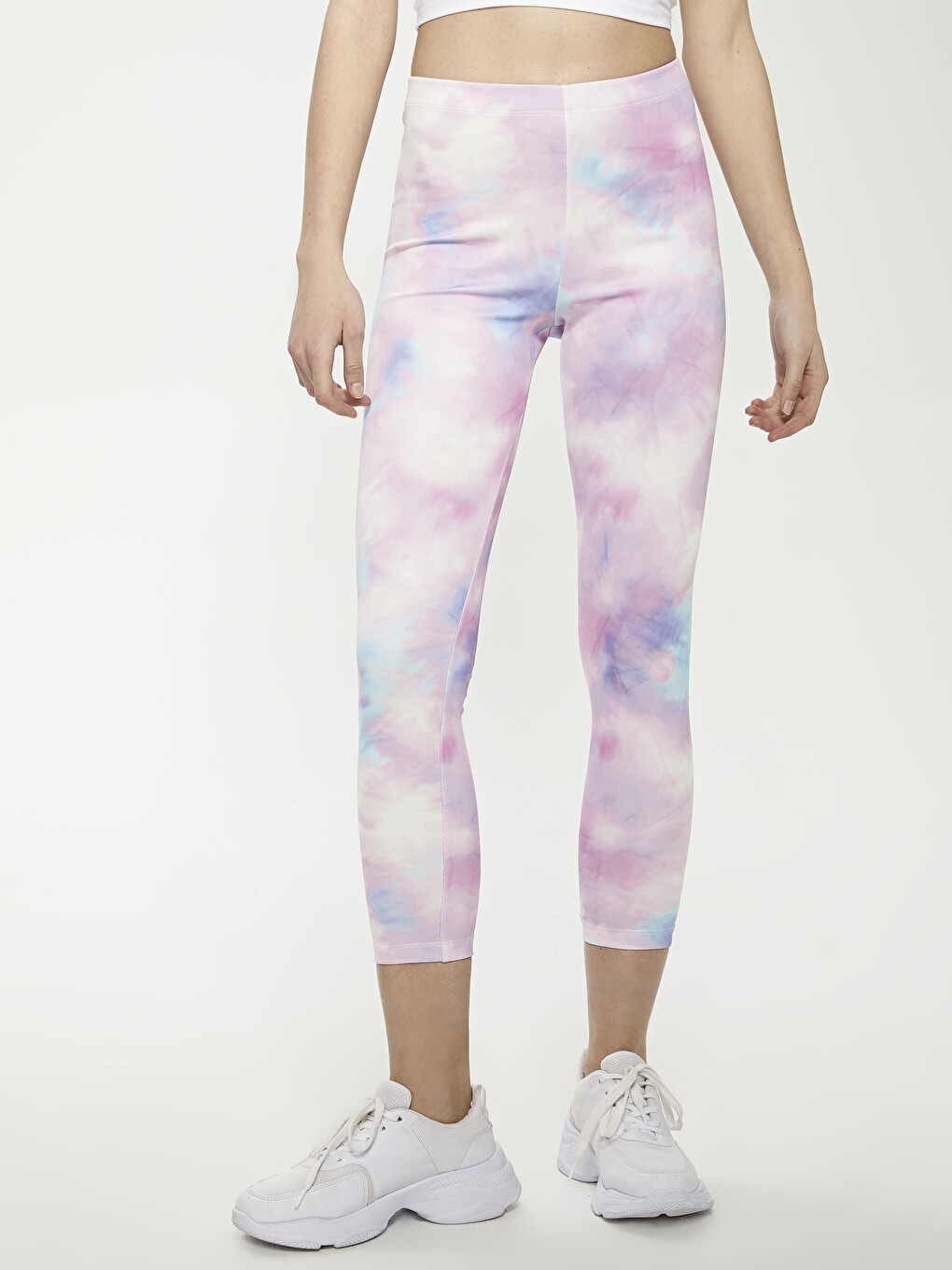Leggings Pour Femmes À Taille Élastique Avec Motif Batik-1