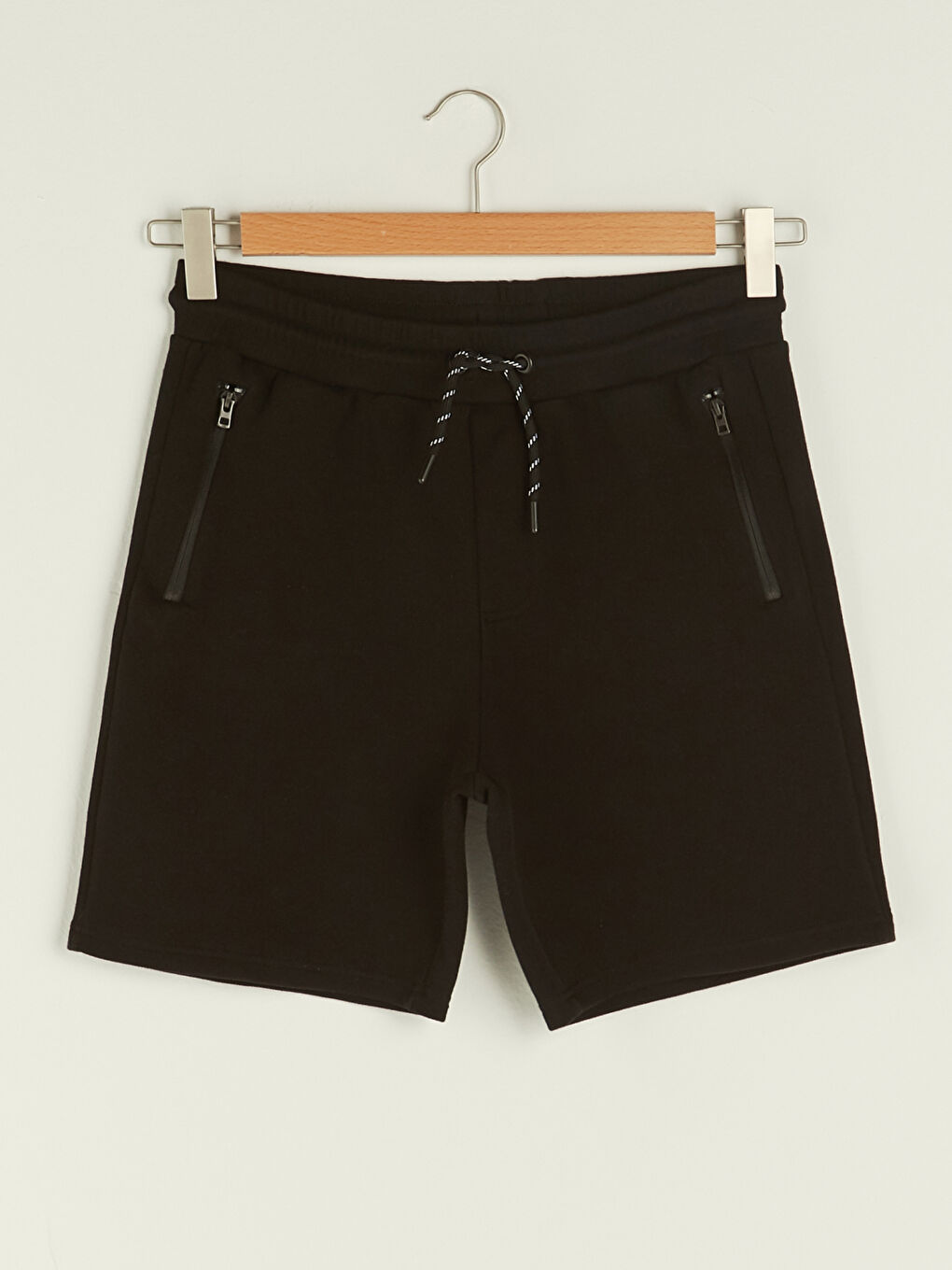 Siyah Dar Kalıp Erkek Spor Şort-6