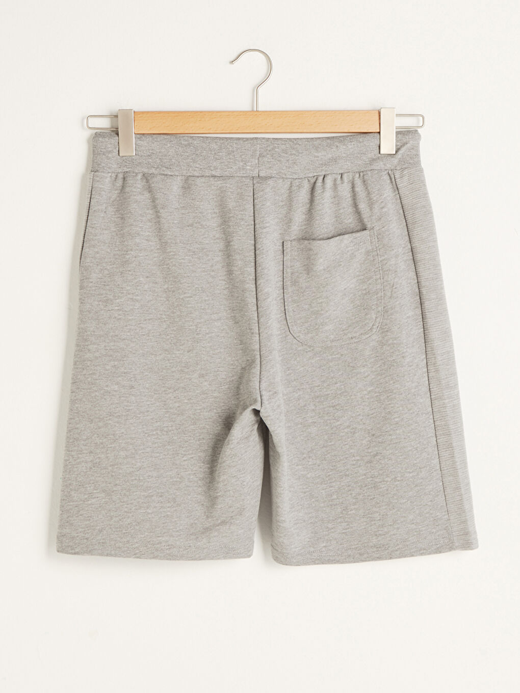 Standard Fit Men's Shorts with Waist Tie Detail-6