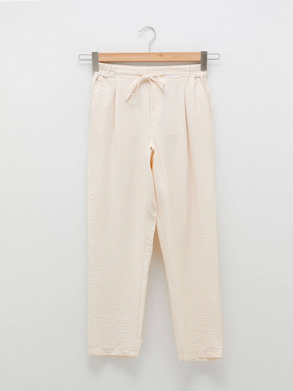 Beli Lastikli Düz Cep Detaylı Kadın Harem Pantolon-6