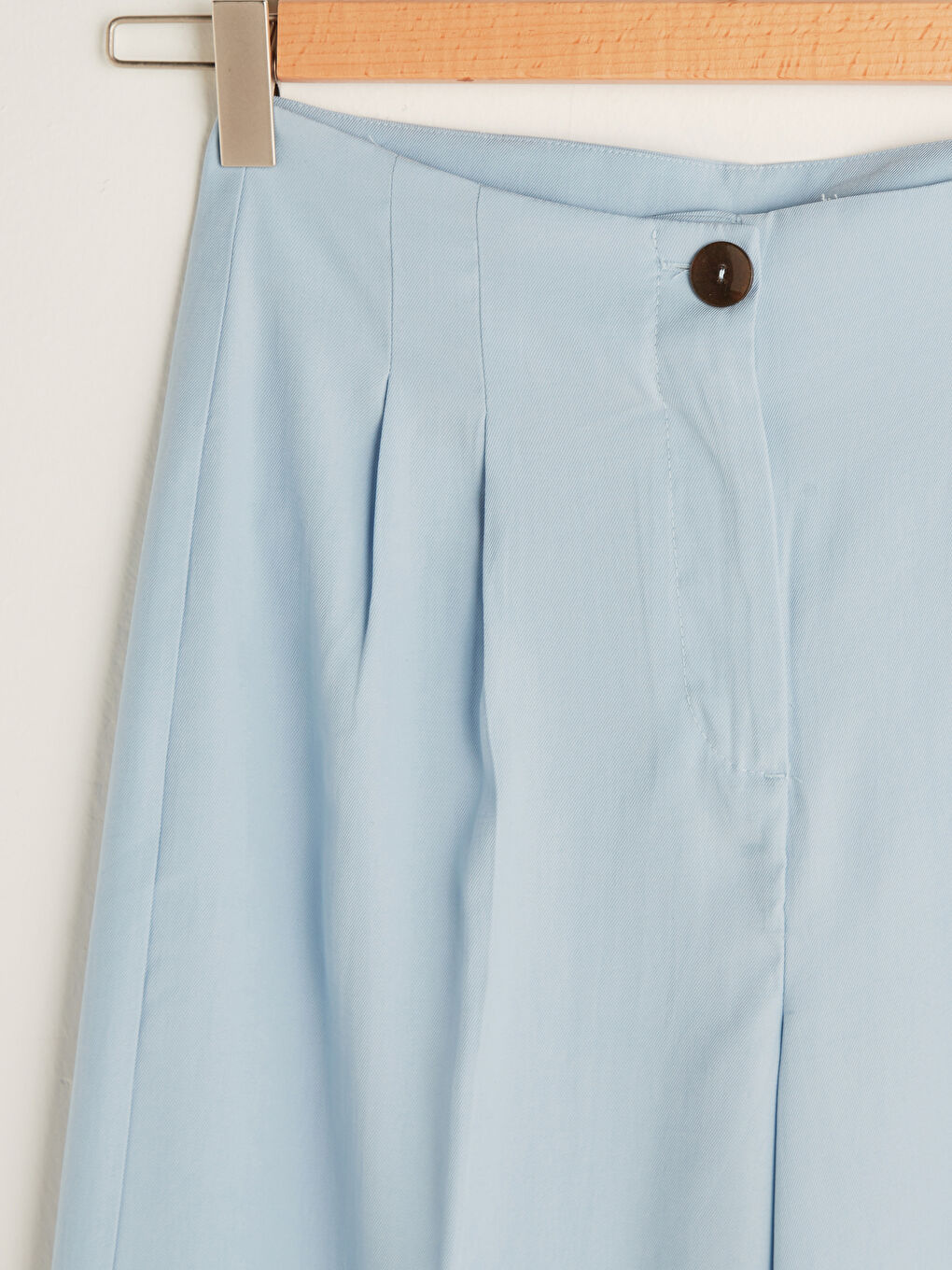 Taille Haute Uni Coupe Ample Pantalon Capri Longueur Cheville Femme-6