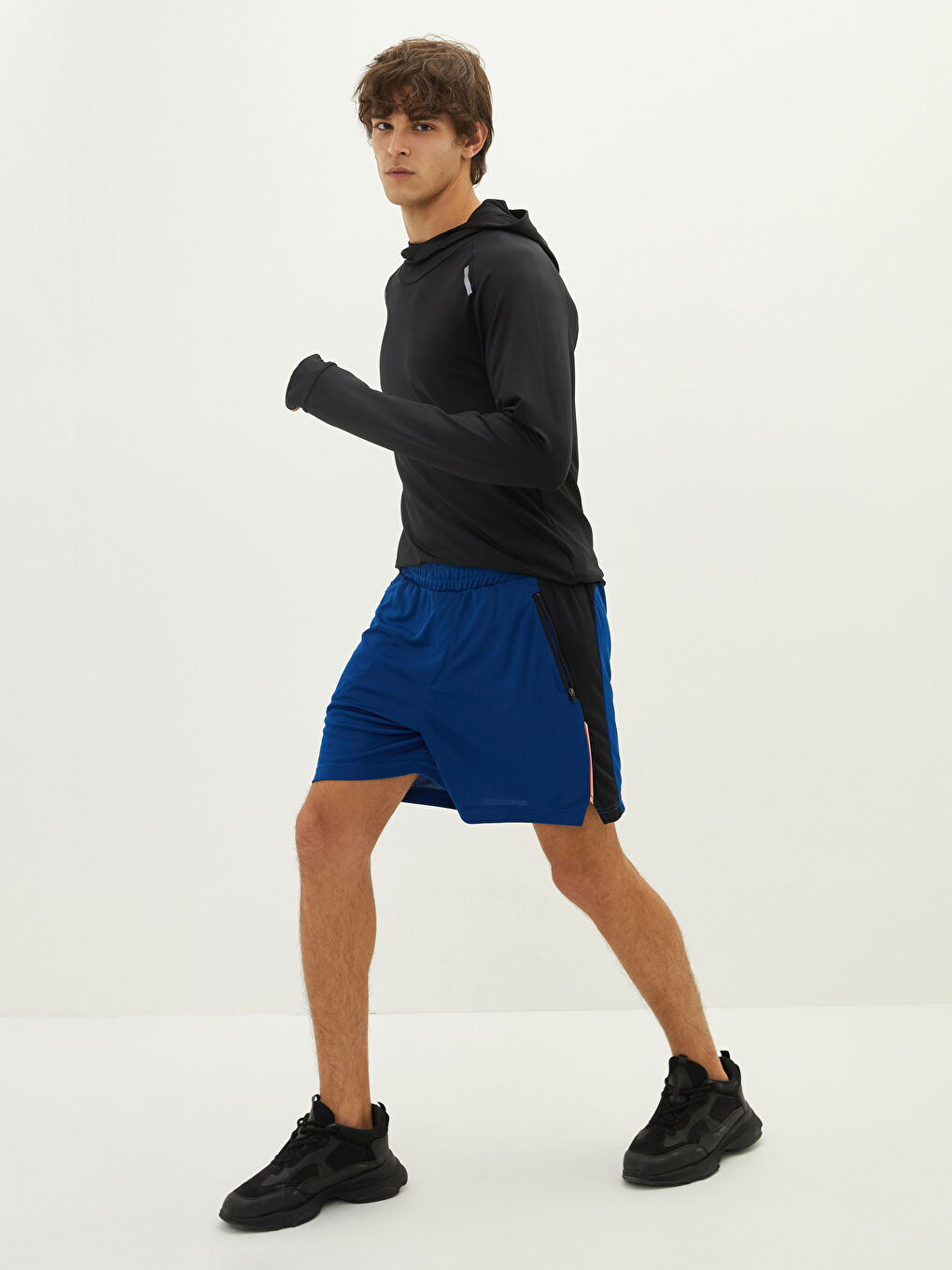 Mavi Standart Kalıp Erkek Spor Şort-1