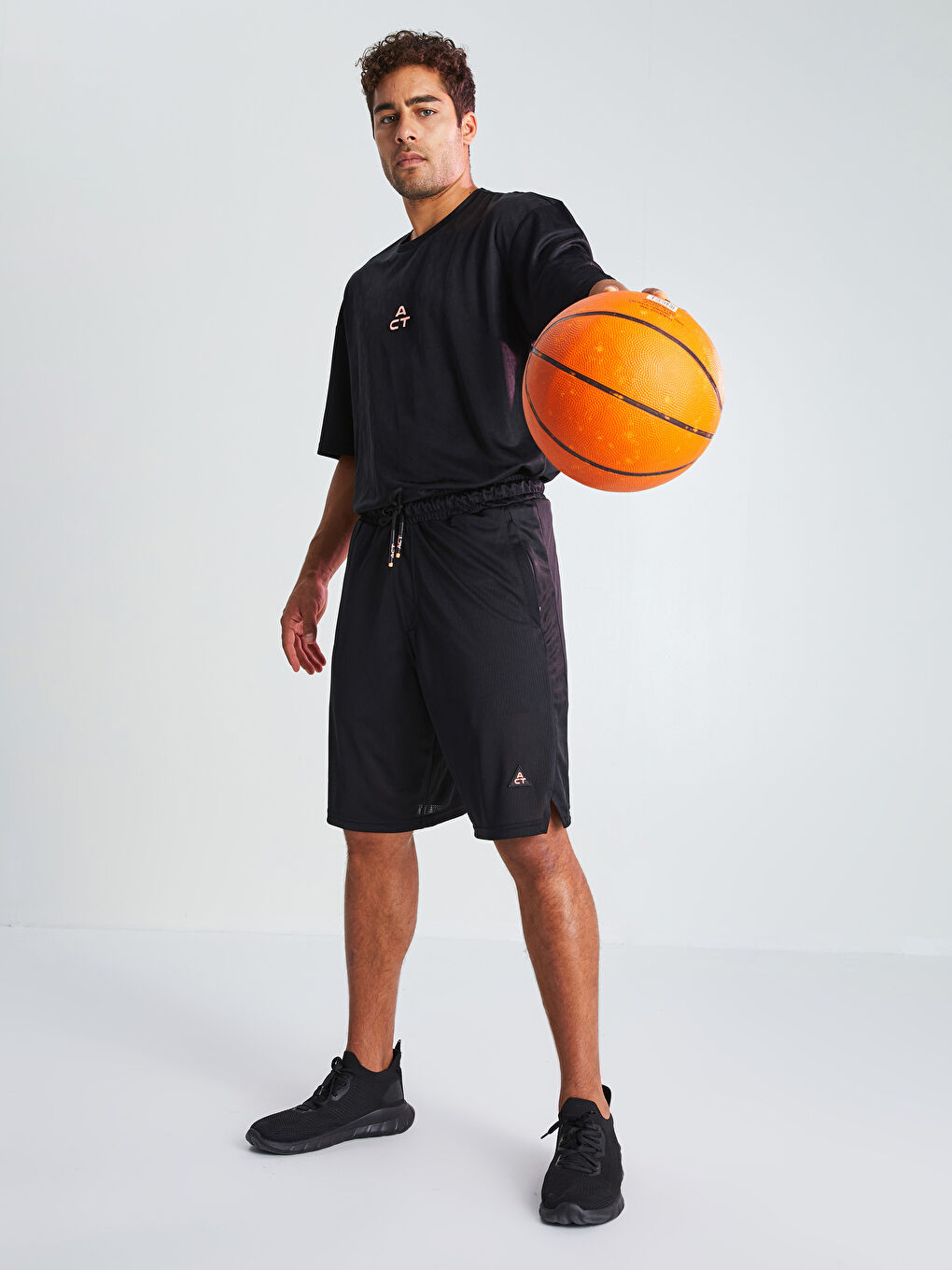 XSIDE ACTIVE Siyah Standart Kalıp Erkek Spor Şort - 2
