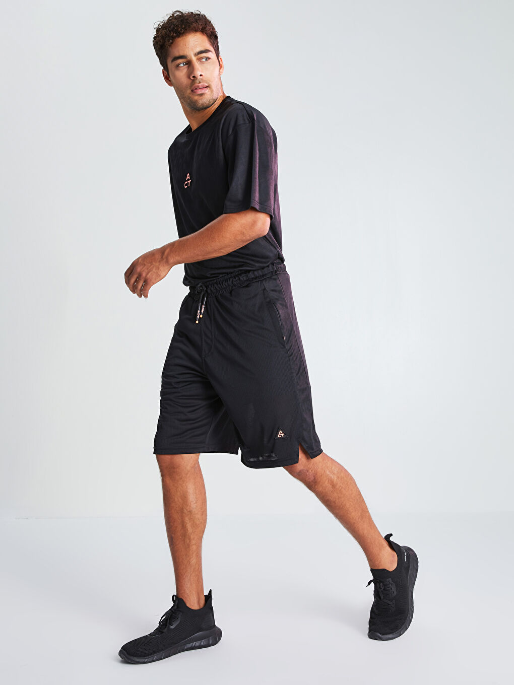 XSIDE ACTIVE Siyah Standart Kalıp Erkek Spor Şort - 3