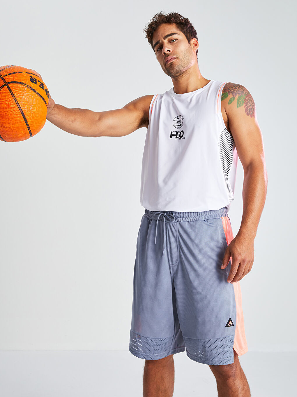 Mavi Standart Kalıp Erkek Spor Şort-2