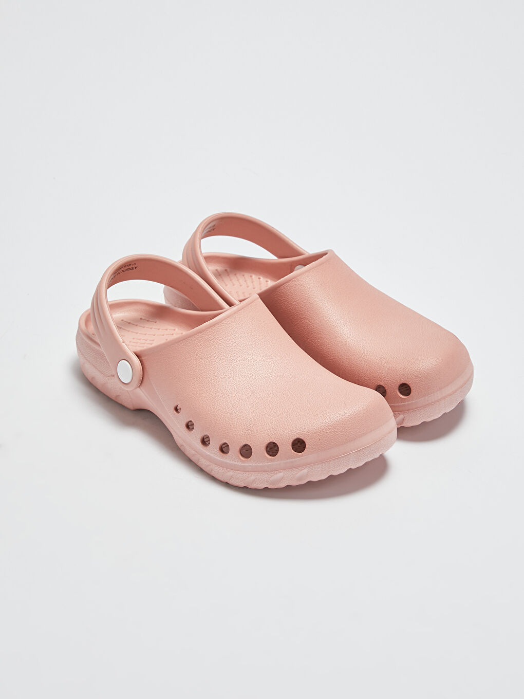 Pembe Delik Detaylı Kadın Plaj Terliği-1