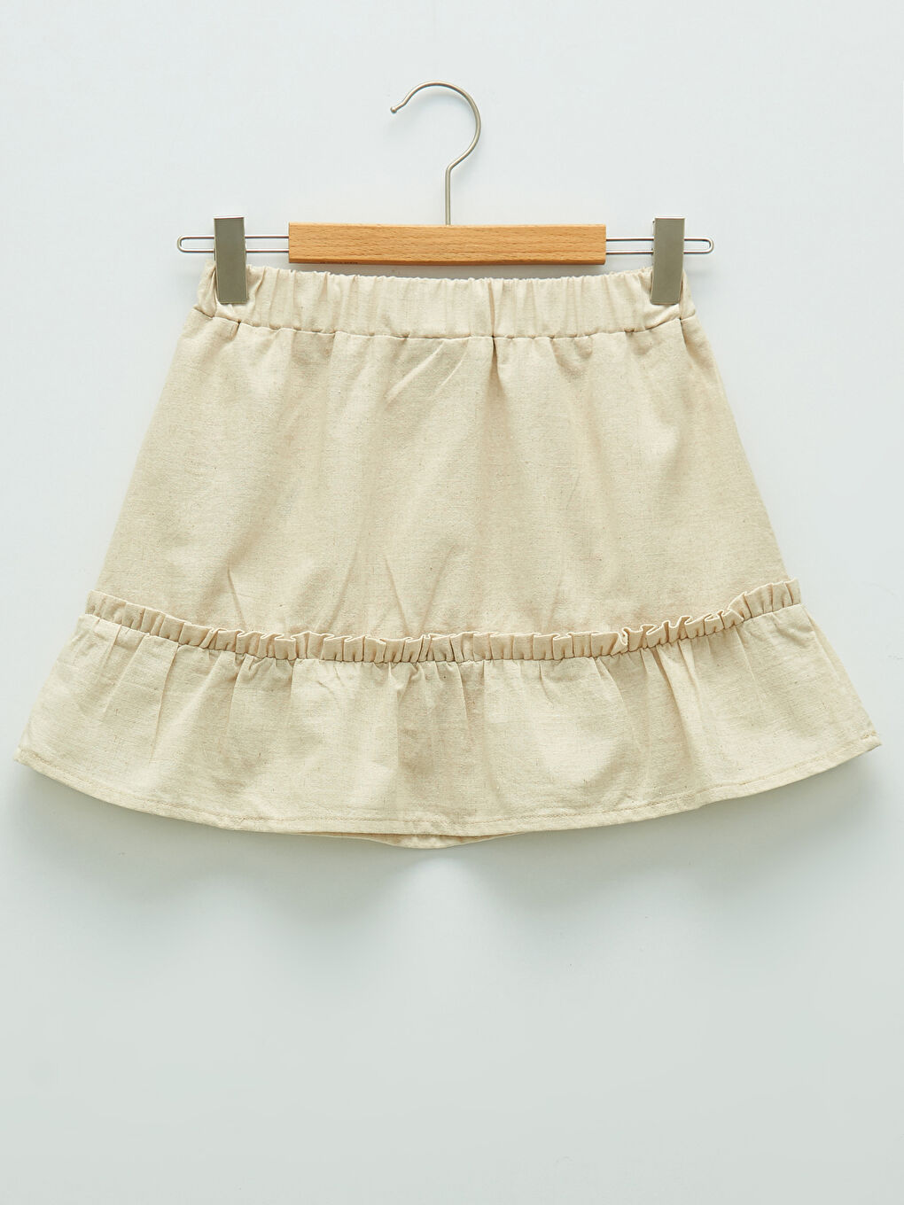 Basic Elastic Waist Baby Girl Skirt-1