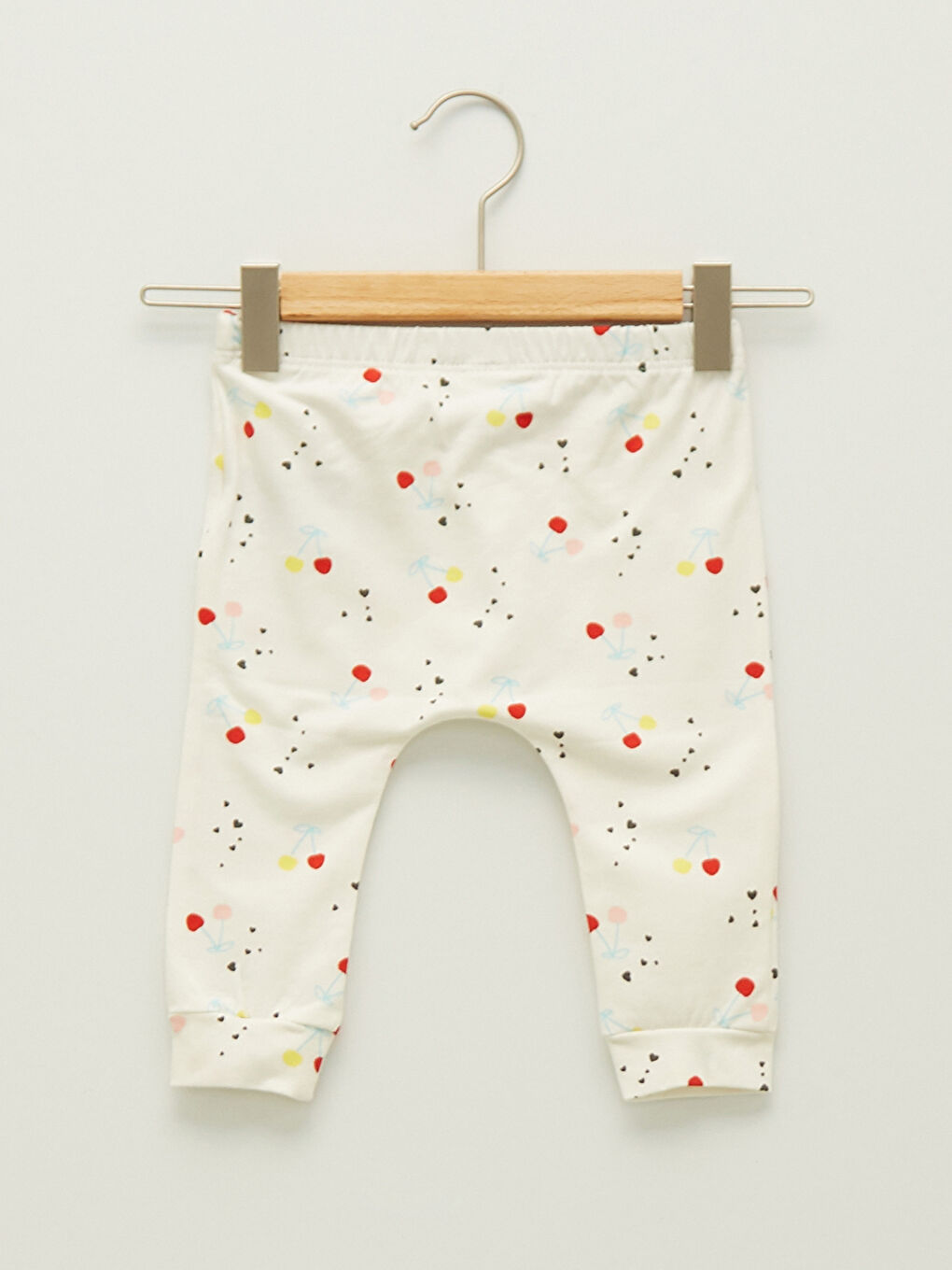 Ekru Bisiklet Yaka Uzun Kollu Baskılı Unisex Bebek Çıtçıtlı Body Pantolon ve Bere 3'lü Takım-7