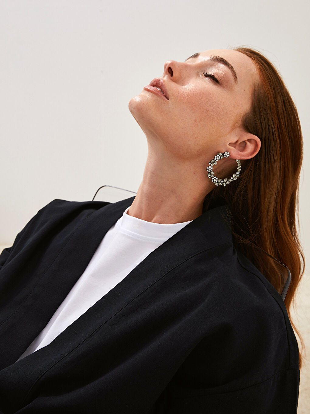 Siyah Cep Detaylı Geniş Kollu Bağlama Detaylı Oversize Kadın Kimono-9