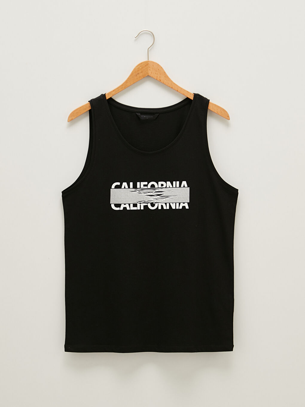 Crew Neck Printed Cotton Men's Sleeveless T-Shirt-4