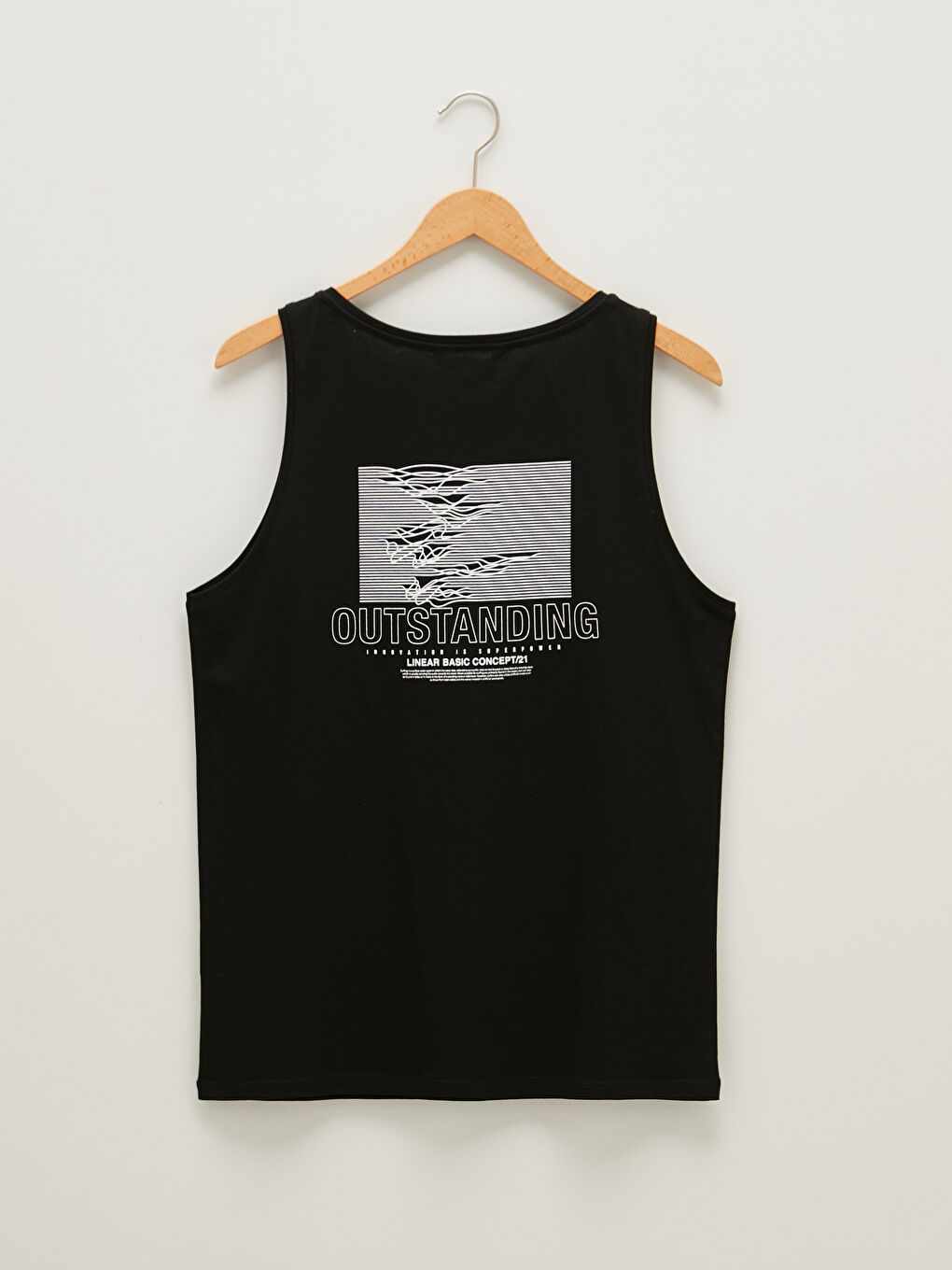 Crew Neck Printed Cotton Men's Sleeveless T-Shirt-5